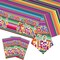 Cinco de Mayo Fiesta Tablecloth – Colorful Striped Disposable Mexican Party Table Cover